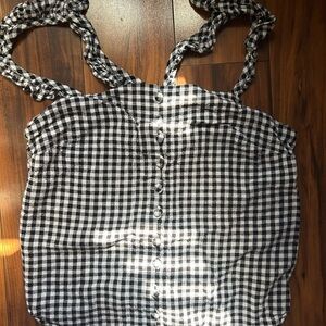Madewell plaid top preppy pattern